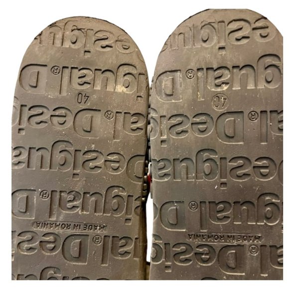 Desigual Rebeldia High Top Black Suede/Patent Sneakers - EU 40 US 9/9.5 - Picture 11 of 12